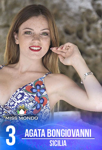 candidatas a miss italia mundo 2018. final: 10 june. (50 candidatas as usual). 3-AGATA-BONGIOVANNI-SICILIA